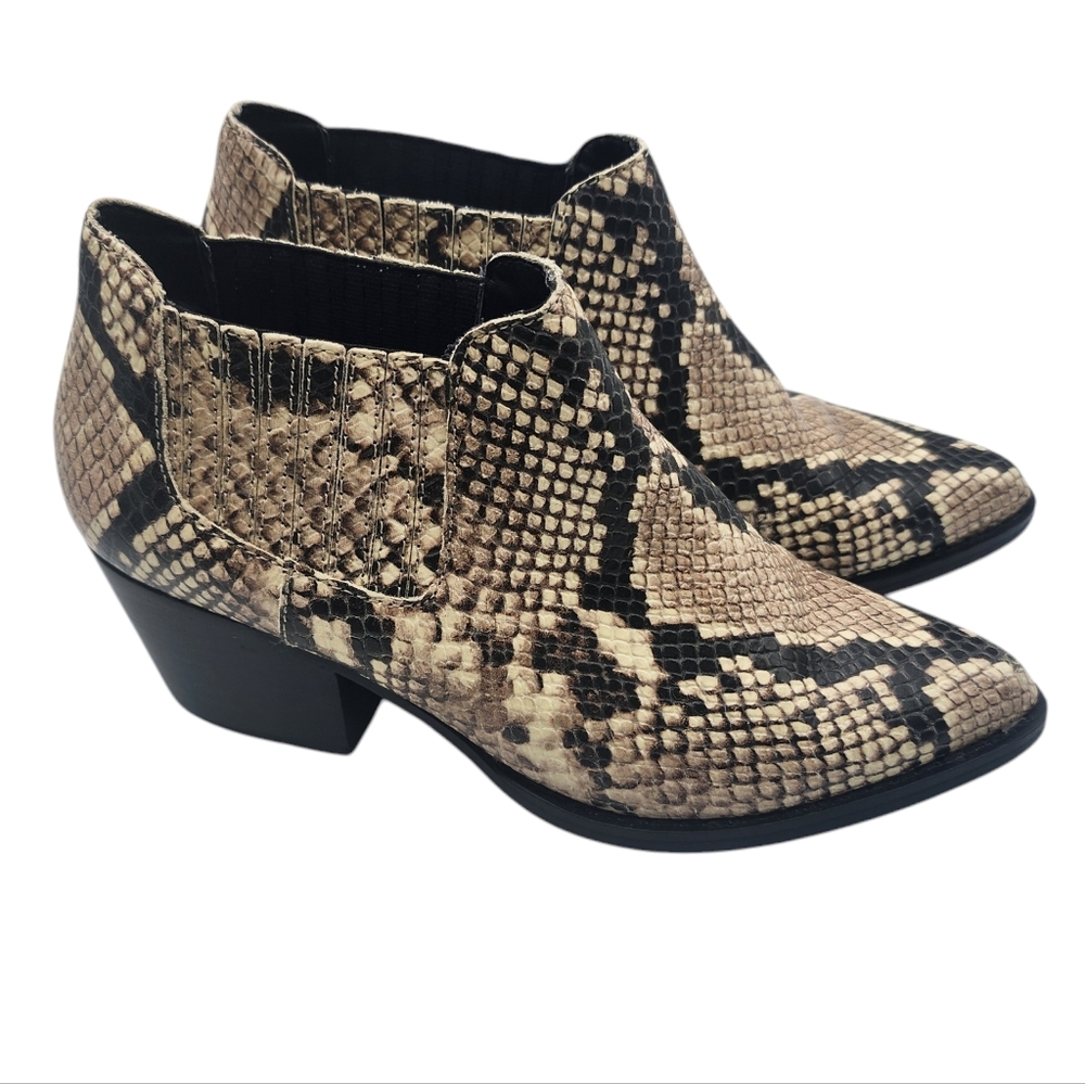 Aldo Faux Snake Skin Ankle Boots‎ Size 6.5